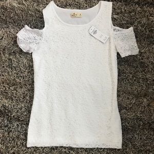 Hollister Tops - White lace hollister shirt Hollister Tops - White lace hollister shirt